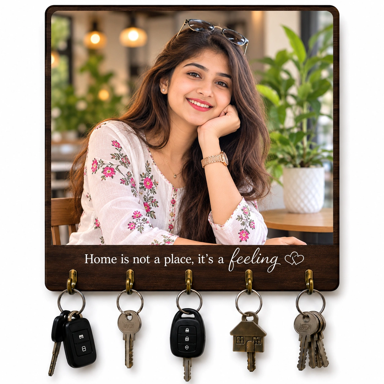 Stylish Girl  Photo Key Hanger